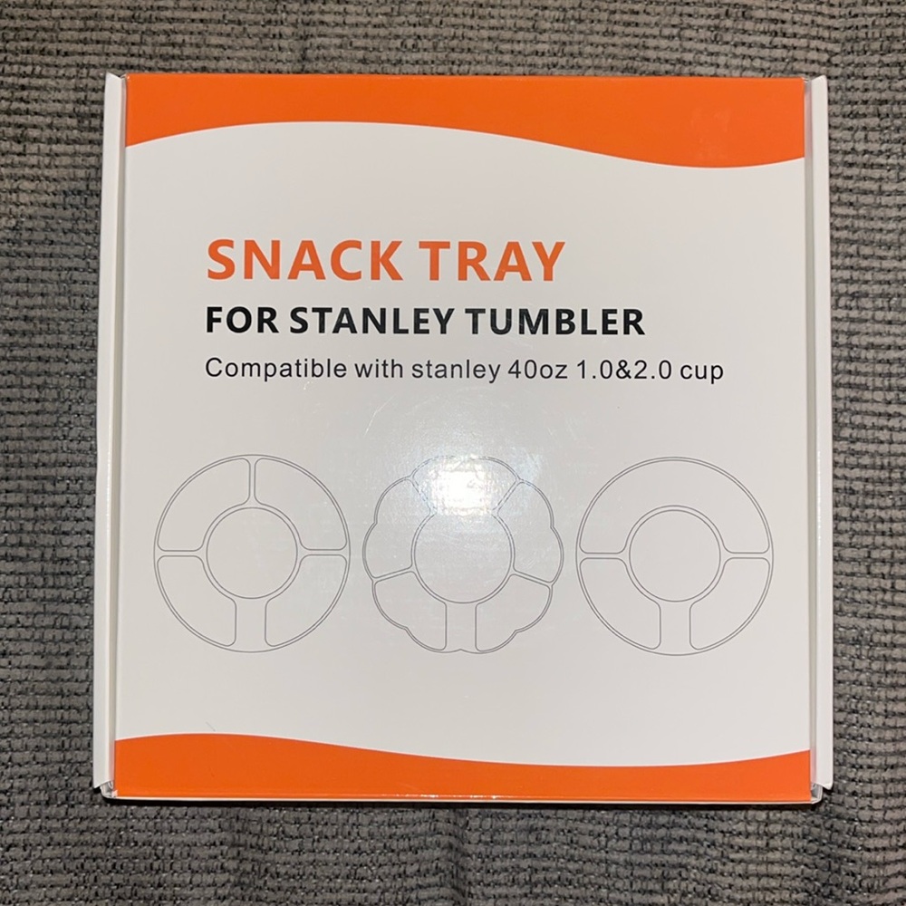 🍀5/$20 Pink Stanley tumbler snack tray
